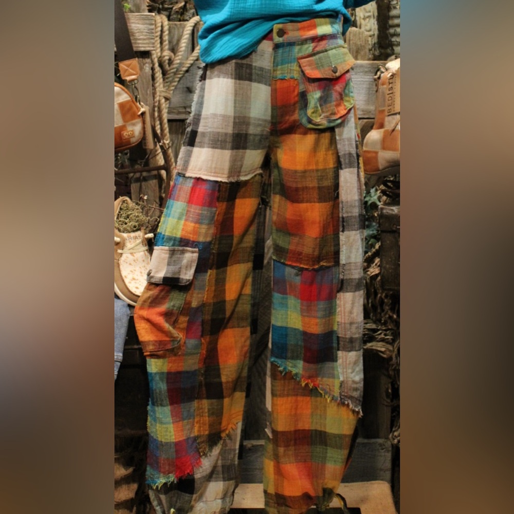 Bnwt Oli & Hali Multicolor Wide Leg Pants